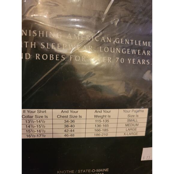 NWT State O Maine Red Plaid Flannel Sleepwear Pajama Set Men's Size Medium - Picture 9 of 9